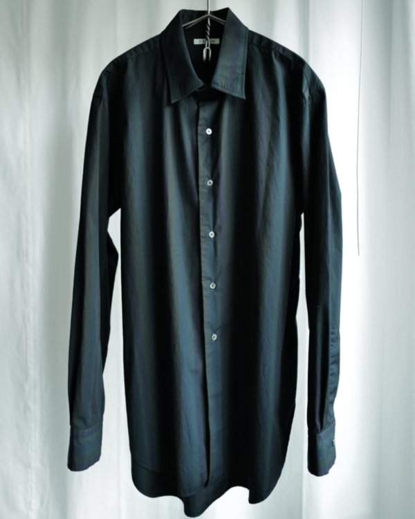 画像1: 【HEUGN(ユーゲン)】"Alan" Over Dye Stripe / Green