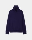 画像1: 【marka(マーカ)】ウォッシャブルウール天竺 / タートルネック　”Dark Purple”