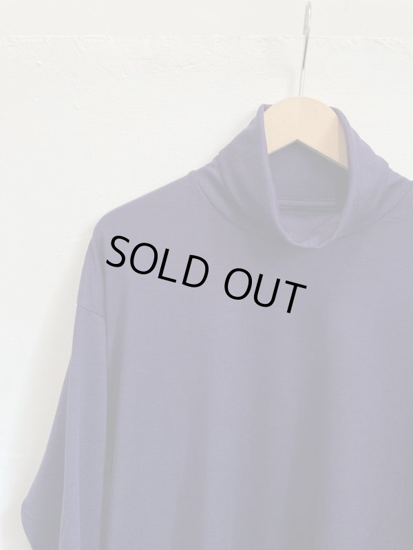 画像4: 【marka(マーカ)】ウォッシャブルウール天竺 / タートルネック　”Dark Purple”