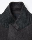 画像4: 【IRENISA(イレニサ)】DOUBLE-BREASTED CHESTER COAT / GREEN BLACK