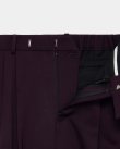 画像4: 【MARKAWARE(マーカウェア)】Polwarth Tuxedo Cloth Double Pleated Wide Trousers "Purple"