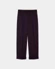 画像1: 【MARKAWARE(マーカウェア)】Polwarth Tuxedo Cloth Double Pleated Wide Trousers "Purple"