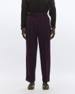 画像3: 【MARKAWARE(マーカウェア)】Polwarth Tuxedo Cloth Double Pleated Wide Trousers "Purple"