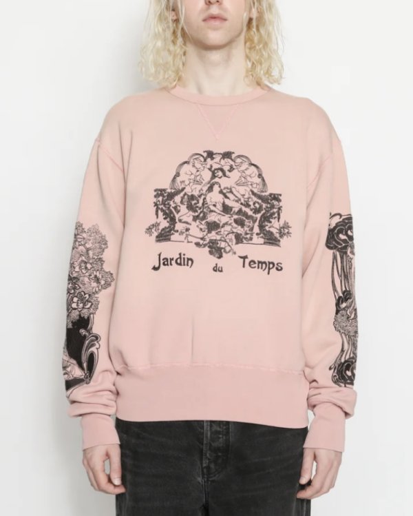 画像1: 【Samuel Zelig(サミュエルゼリグ)】Jardin Crewneck/ Dusty Rose