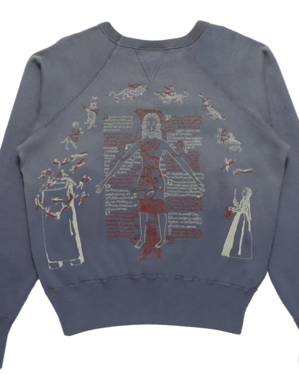 画像3: 【Samuel Zelig(サミュエルゼリグ)】Medieval Crewneck/ Pale Blue