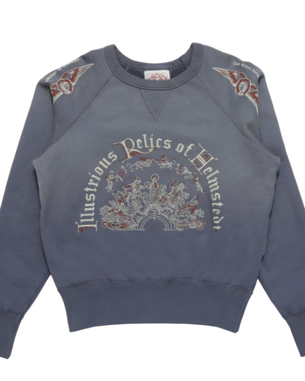 画像2: 【Samuel Zelig(サミュエルゼリグ)】Medieval Crewneck/ Pale Blue