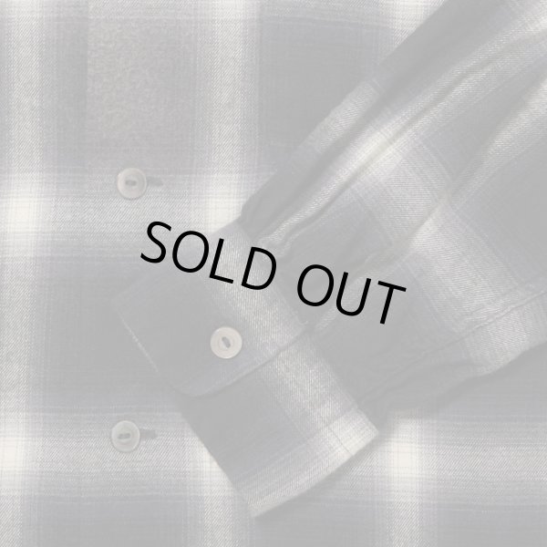 画像4: 【T.T(Taiga Takahashi)】Lot.101 Open Collar Shirt / BLEACHED GRAY PLAID