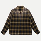 画像: 【T.T(Taiga Takahashi)】Lot.101 Open Collar Shirt / BLEACHED BEIGE PLAID