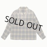 画像: 【T.T(Taiga Takahashi)】Lot.101 Open Collar Shirt / BLEACHED BEIGE PLAID