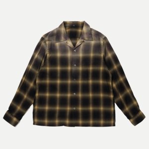 画像: 【T.T(Taiga Takahashi)】Lot.101 Open Collar Shirt / BLEACHED BEIGE PLAID