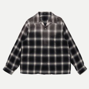 画像: 【T.T(Taiga Takahashi)】Lot.101 Open Collar Shirt / BLEACHED GRAY PLAID