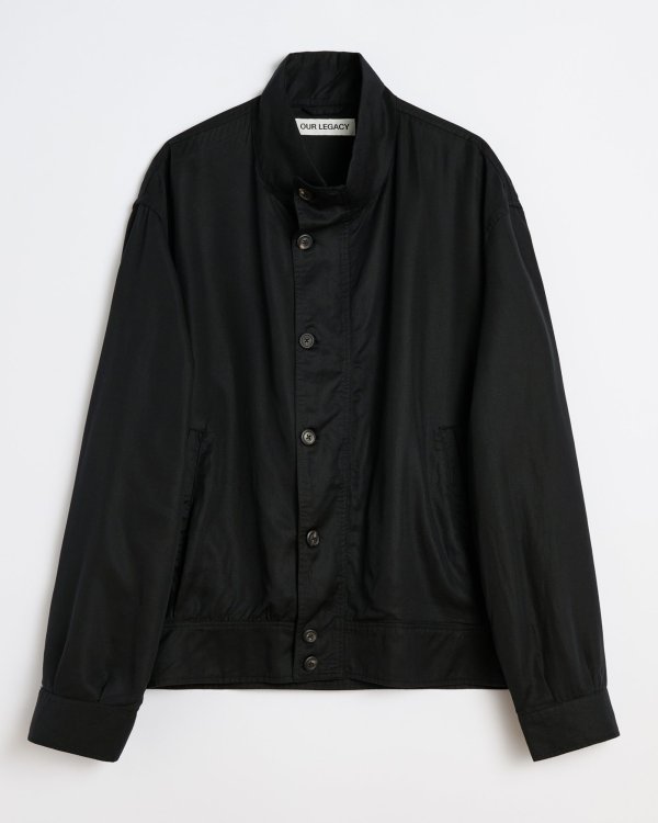 画像1: 【OUR LEGACY(アワーレガシー)】MOCK BOMBER/ Draping Black Lyocell