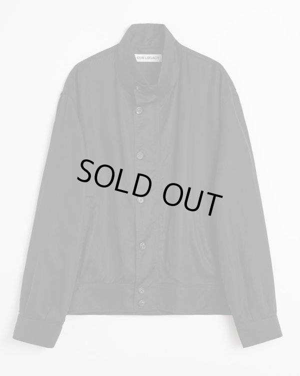 画像1: 【OUR LEGACY(アワーレガシー)】MOCK BOMBER/ Draping Black Lyocell