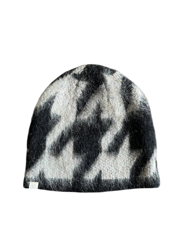 画像1: 【FAF(エフエーエフ)】Houndstooth Mohair Beanie ”Black”