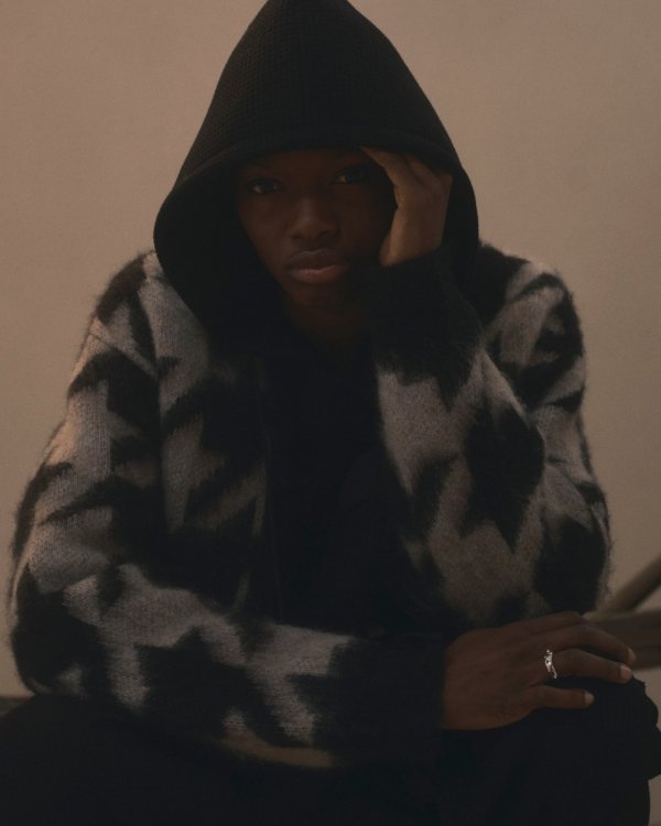 画像6: 【FAF(エフエーエフ)】Houndstooth Cardigan　””Black”