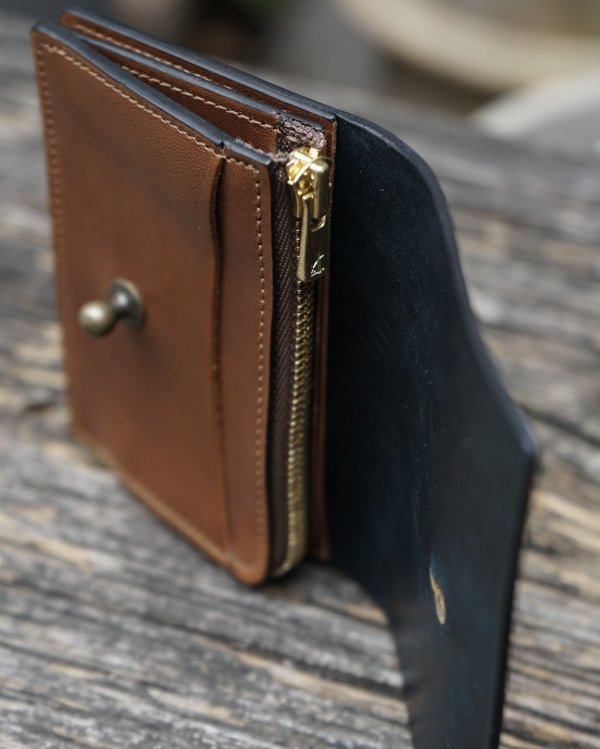 （未使用）forme change purse cordovan スタンプ付 forme(フォルメ)】Change purse Cordovan/ Black - VELVET