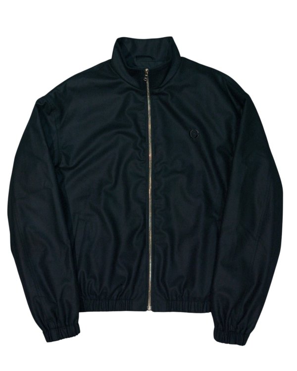 画像1: 【CREST(クレスト)】Woollen Flannel Track Jacket/ Black