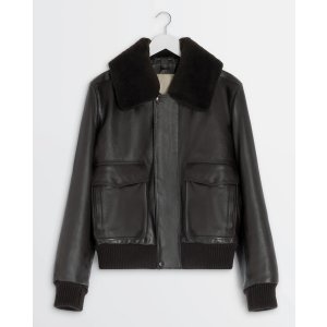 画像: 【LEMAIRE(ルメール)】LEATHER BLOUSON/ CHARRED OAK