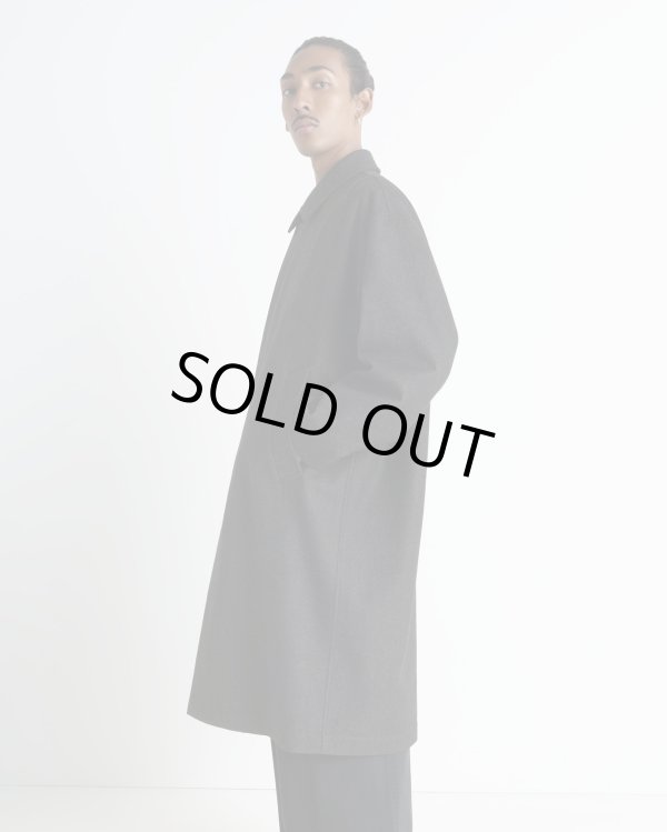 画像5: 【LEMAIRE(ルメール)】OVER COAT/ BLACK×GREY MELANGE