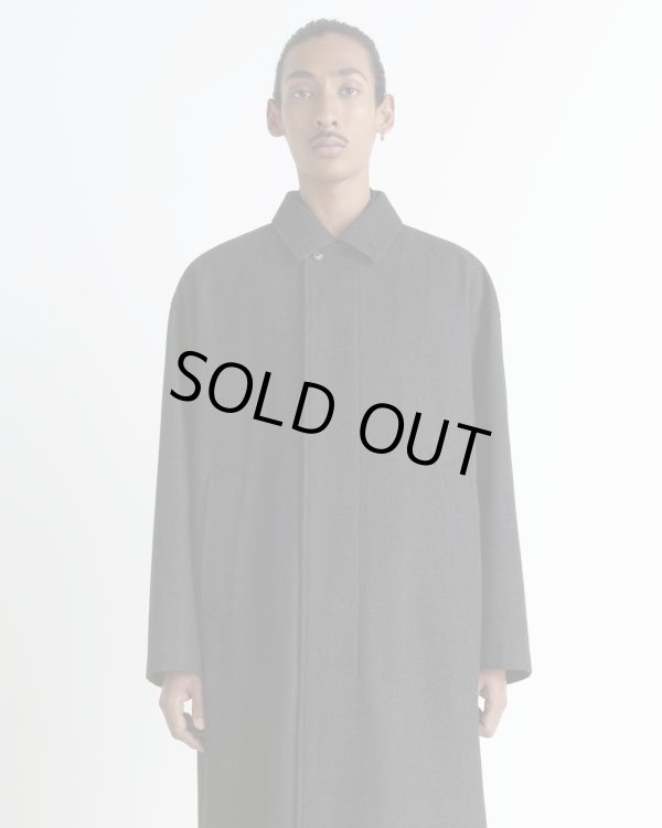 画像3: 【LEMAIRE(ルメール)】OVER COAT/ BLACK×GREY MELANGE