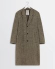 画像1: 【LEMAIRE(ルメール)】CHESTERFIELD COAT/ BLACK×STRAW MELANGE