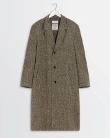画像: 【LEMAIRE(ルメール)】CHESTERFIELD COAT/ BLACK×STRAW MELANGE