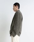 画像4: 【LEMAIRE(ルメール)】SHORT DOUBLE BREASTED COAT/ BLACK×BEIGE MELANGE