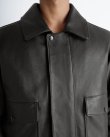 画像4: 【LEMAIRE(ルメール)】LEATHER BLOUSON/ CHARRED OAK