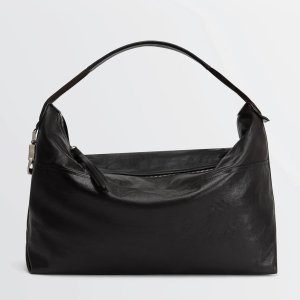 画像: 【LEMAIRE(ルメール)】BERLINGOT HOBO BAG PAPER LUX LEATHER/ Dark chocolate