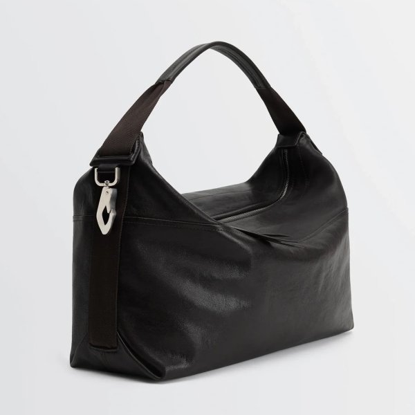 画像2: 【LEMAIRE(ルメール)】BERLINGOT HOBO BAG PAPER LUX LEATHER/ Dark chocolate