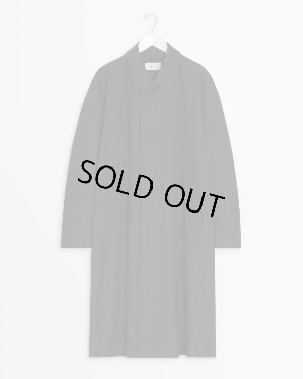 画像1: 【LEMAIRE(ルメール)】OVER COAT/ BLACK×GREY MELANGE