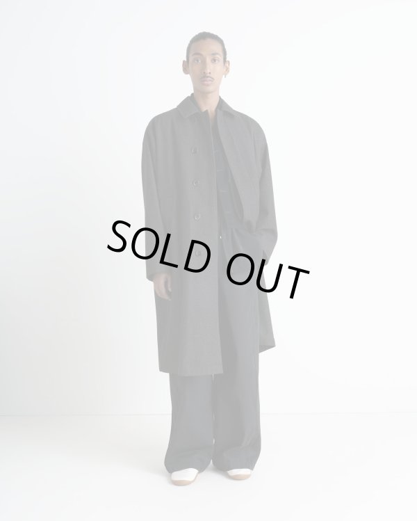 画像2: 【LEMAIRE(ルメール)】OVER COAT/ BLACK×GREY MELANGE