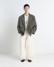 画像2: 【LEMAIRE(ルメール)】SHORT DOUBLE BREASTED COAT/ BLACK×BEIGE MELANGE