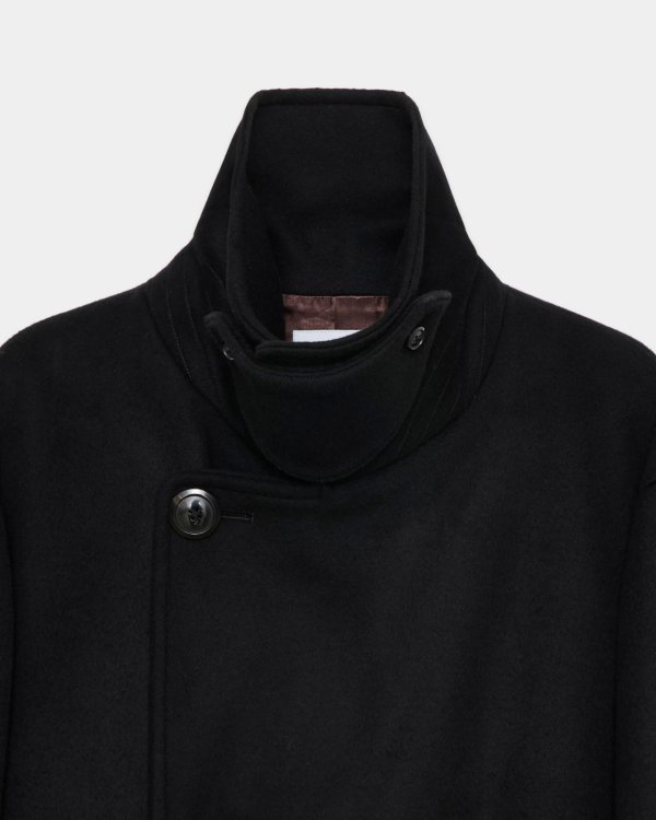 画像3: 【marka(マーカ)】Wool Silk Cashmere Beaver Bridge Coat　”Black”