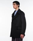 画像1: 【marka(マーカ)】Wool Silk Cashmere Beaver Bridge Coat　”Black”