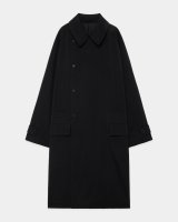 画像: 【MARKAWARE(マーカウェア)】Polwarth Tuxedo Cloth Hunter Coat　”Black”