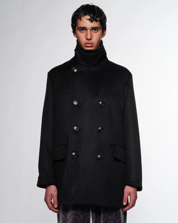 画像5: 【marka(マーカ)】Wool Silk Cashmere Beaver Bridge Coat　”Black”