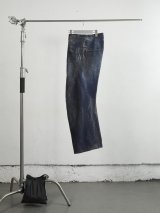 画像: 【NVRFRGT(ネヴァーフォーゲット)】3D TWISTED WIDE LEG 5P PANTS   "LUSTER COATED DARK INDIGO"