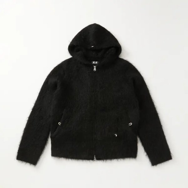 画像1: 【FAF(エフエーエフ)】Mohair Hoodie　””Black”