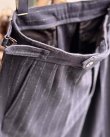 画像2: 【HEUGN(ユーゲン)】“Aaron” TAPPERD 2P TROUSERS WIDE STRIPE- Navy