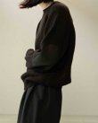 画像2: 【NAHYAT(ナヤット)】“THE CREWNECK SWEATER” Exclusive for VELVET/ BLACK×BROWN
