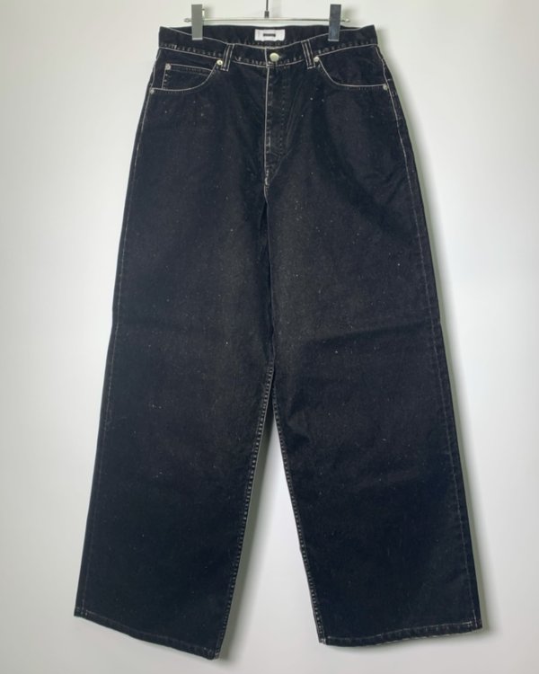 画像2: 【REVERBERATE(リバーバレイト)】FLOCKY PANTS(BAGGY) / BLACK
