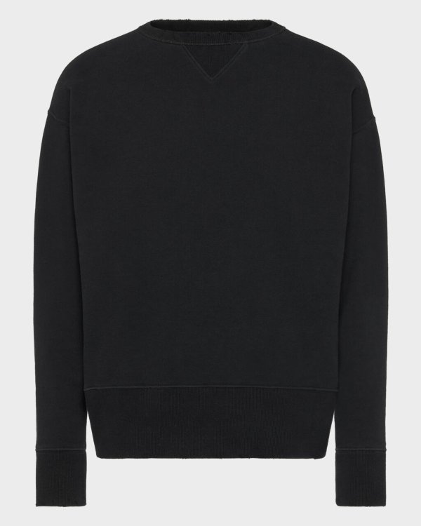 画像1: 【Maison Margiela(メゾンマルジェラ)】CREWNECK SWEAT SHIRT/ BLACK