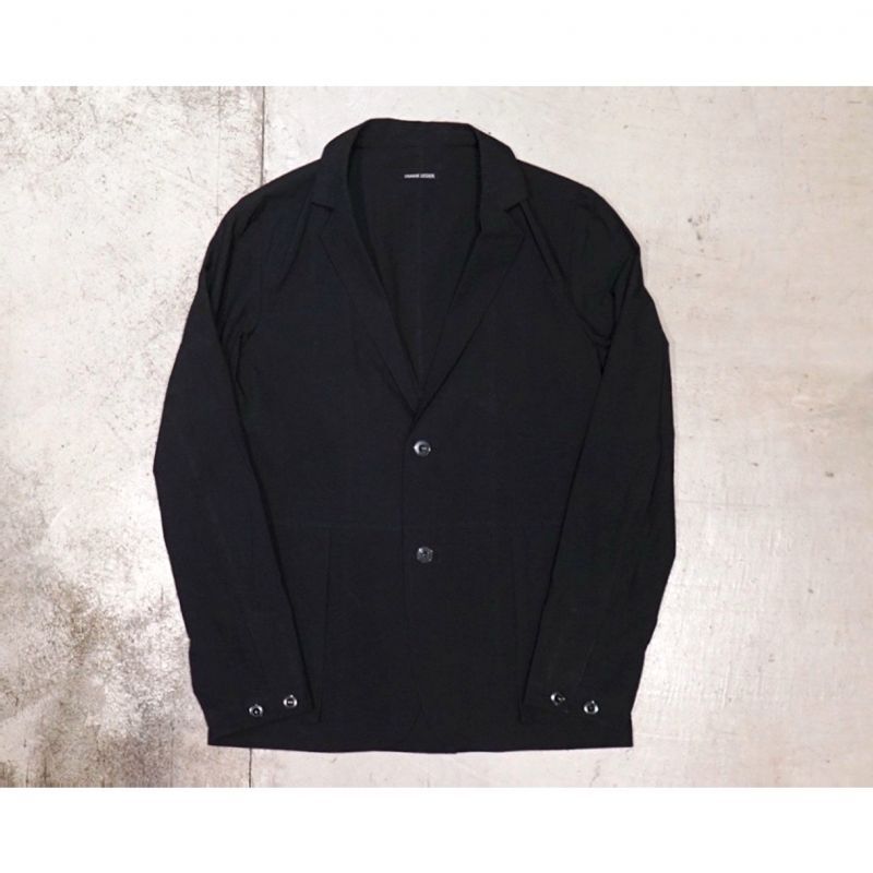 FRANK LEDER（フランクリーダー）】TRIPLE WASHED THIN COTTON 2B JACKET/BLACK - VELVET