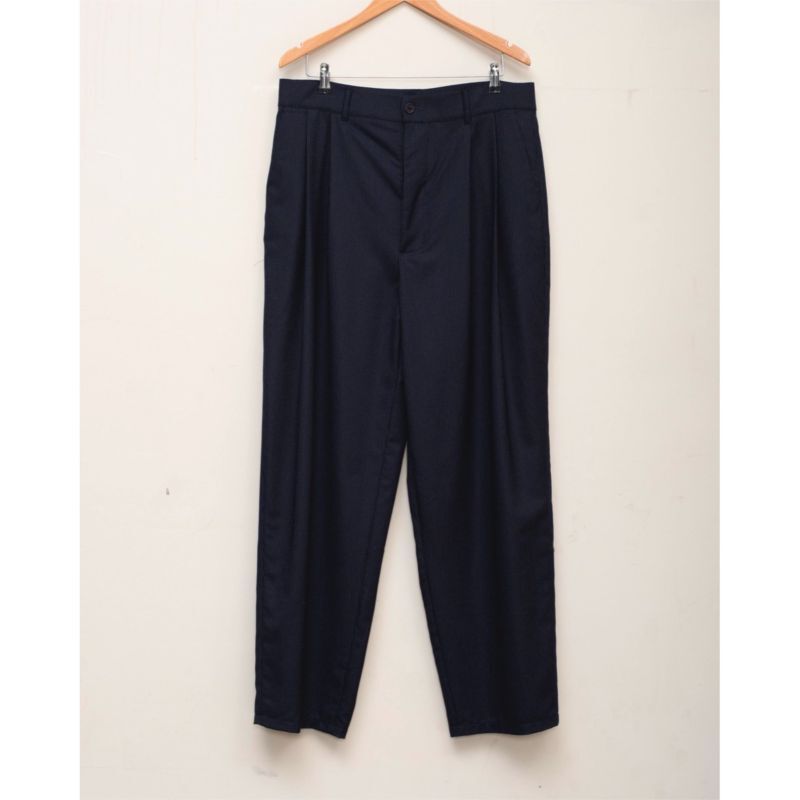 CAMIEL FORTGENS（カミエルフォートヘンス）】 SUIT PANTS/NAVY - VELVET