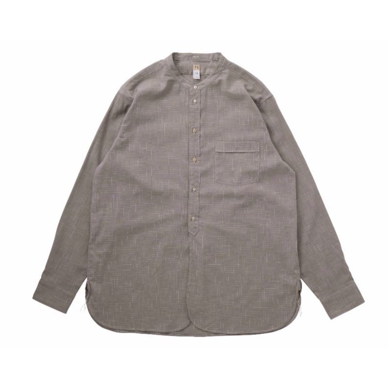 Taiga Takahashi(タイガタカハシ)】Lot.104 Band Collar Shirt 