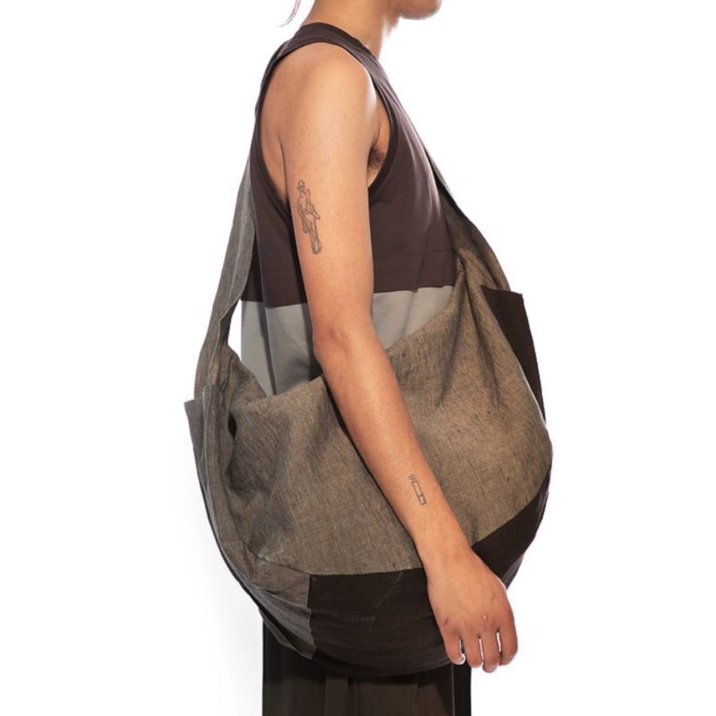 Omar Afridi（オマールアフリディ）】LIDIA BAG/GLEN CHECK×OLIVE MESH ...