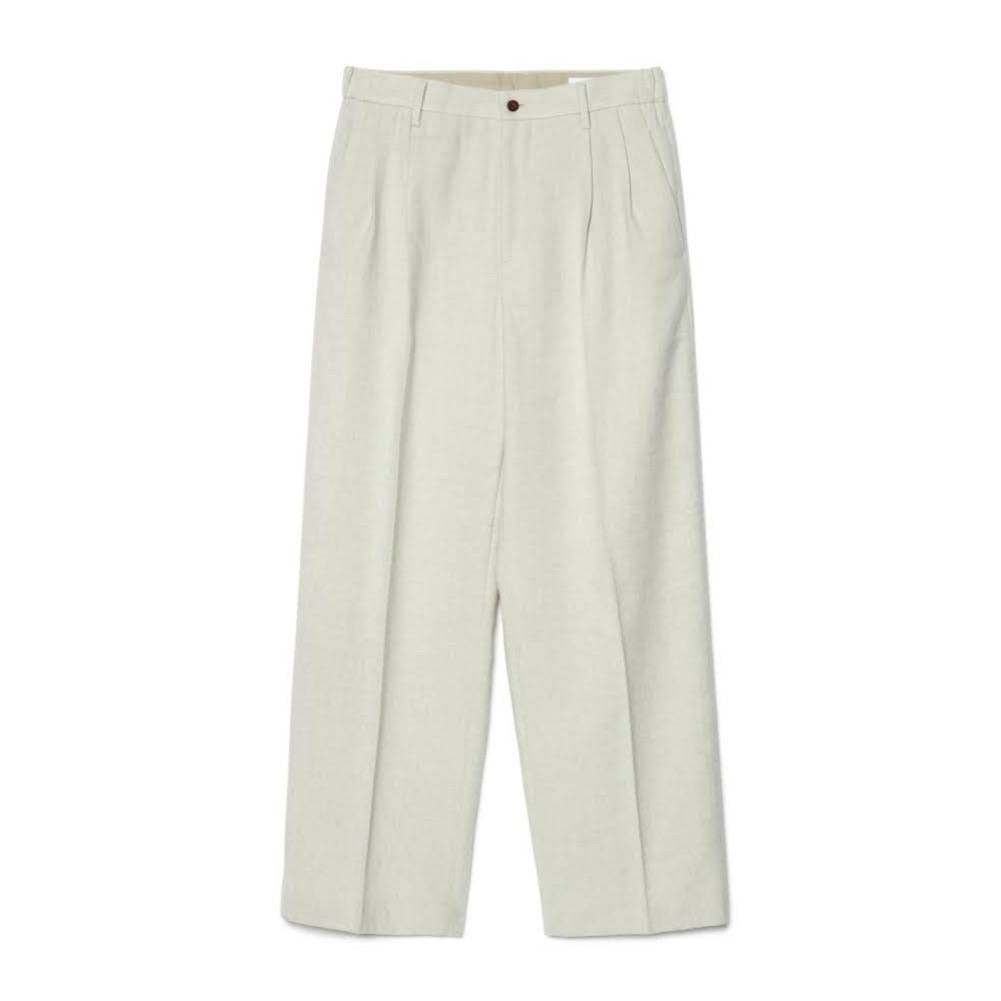 IRENISA(イレニサ)】TWO TUCKS WIDE PANTS/IVORY - VELVET