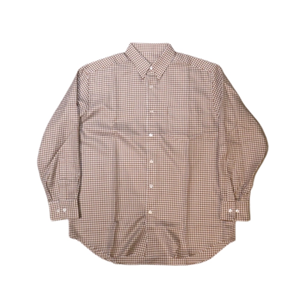 I am dork(アイアムドーク)】BD long sleeve shirt / Brown Check - VELVET