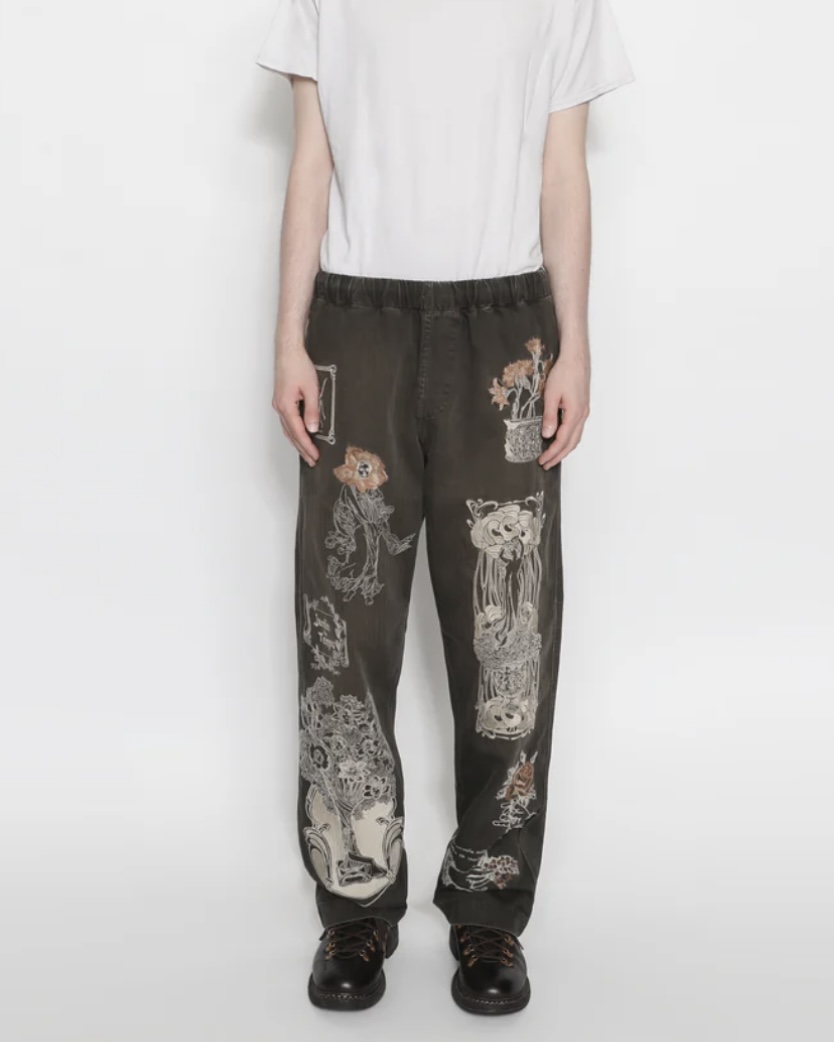 Samuel Zelig(サミュエルゼリグ)】Jardin Pant/ Faded Black - VELVET